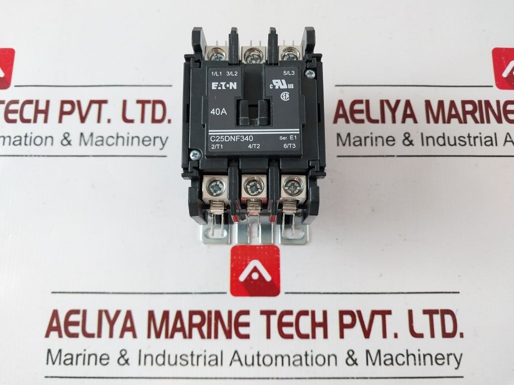 Eaton C25Dnf340 Ser.E1 Definite Purpose Contactor 110-120V Ac 50-60Hz