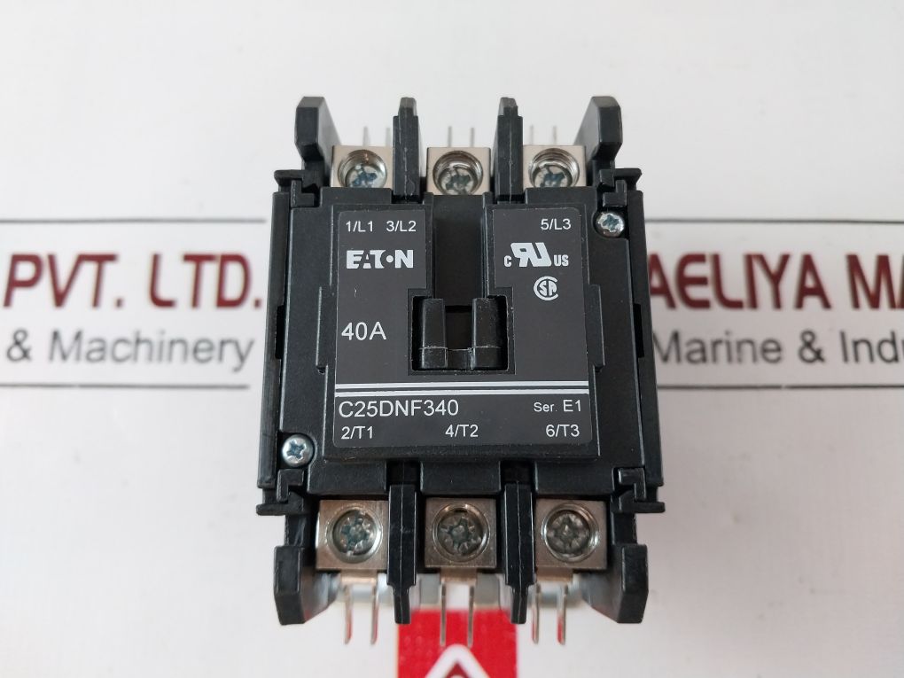 Eaton C25Dnf340 Ser.E1 Definite Purpose Contactor 110-120V Ac 50-60Hz