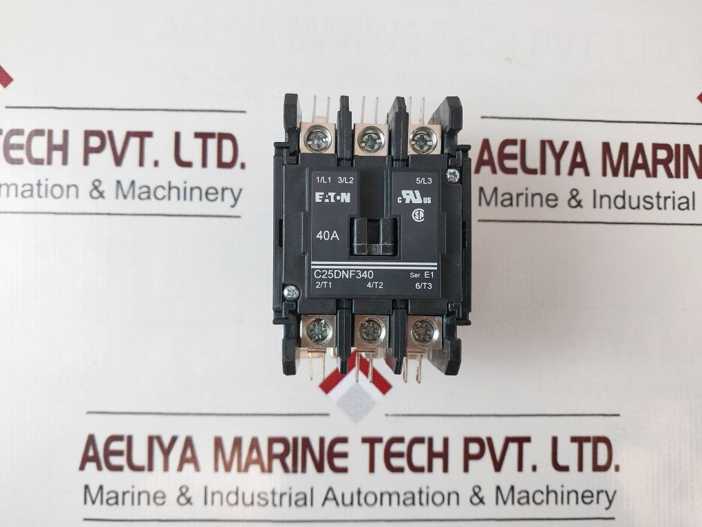 Eaton C25Dnf340 Ser.E1 Definite Purpose Contactor 24Vac, 40A