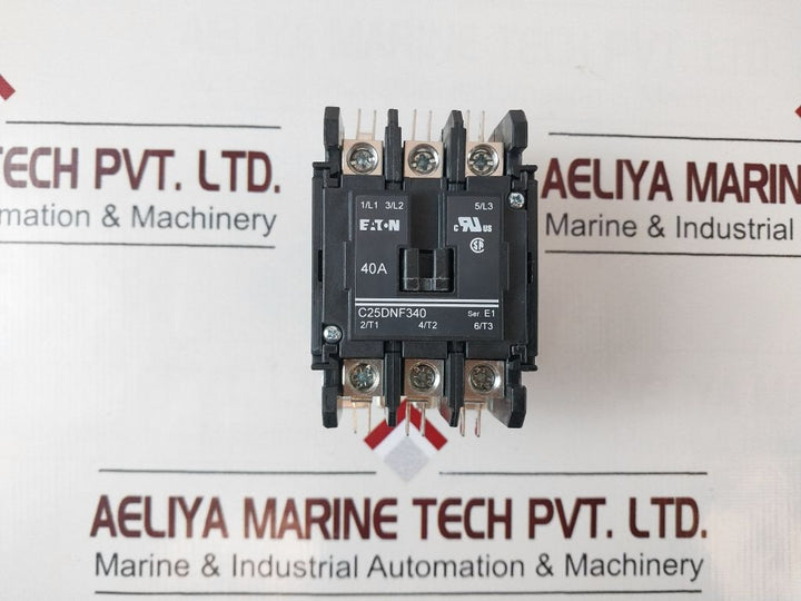 Eaton C25Dnf340 Ser.E1 Definite Purpose Contactor 24Vac, 40A