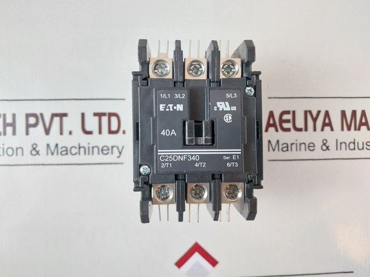 Eaton C25Dnf340 Ser.E1 Definite Purpose Contactor 24Vac, 40A