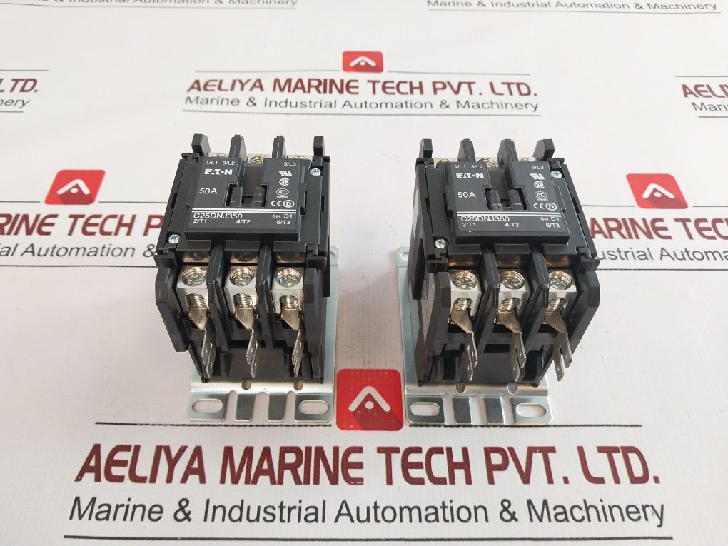 Eaton C25Dnj350A Definite Purpose Contactor 3 Pole C25Dnj350 Ser.:D1