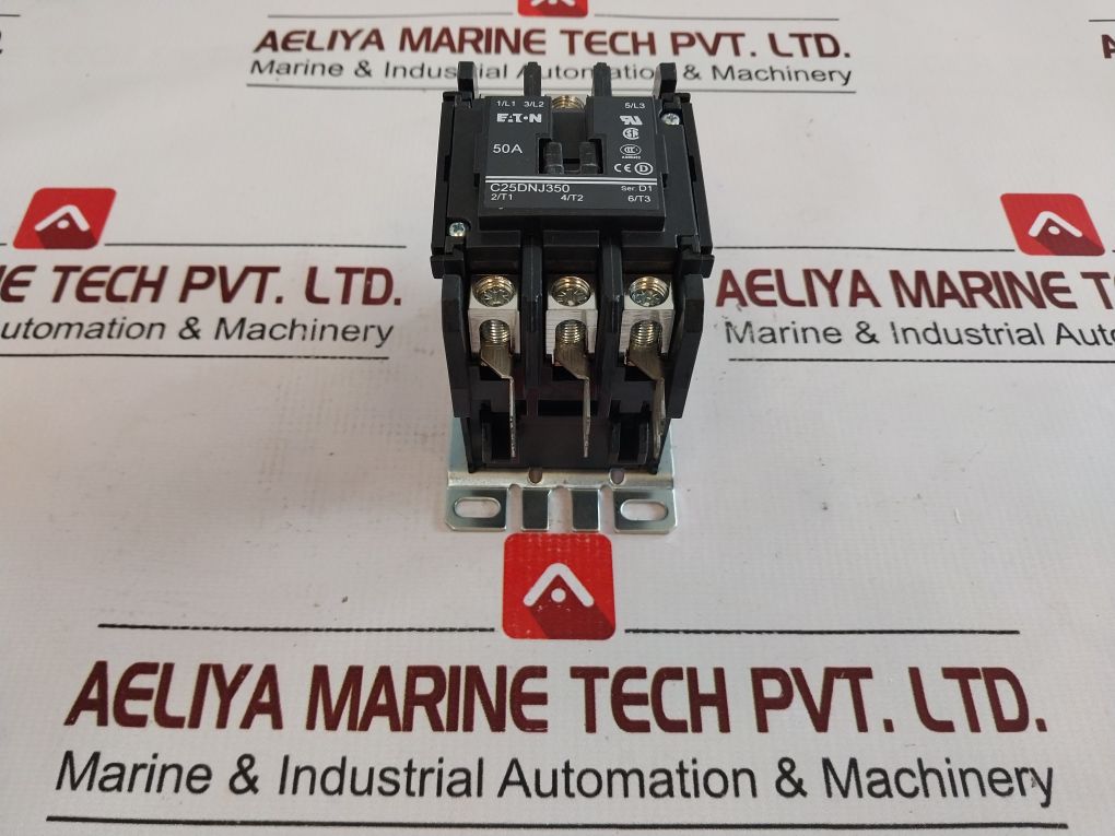 Eaton C25Dnj350A Definite Purpose Contactor 3 Pole C25Dnj350 Ser.:D1
