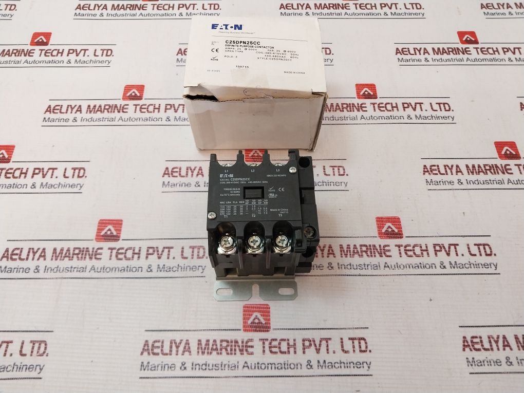 Eaton C25Dpn25Cc Definite Purpose Contactor 440-480 Vac 60Hz
