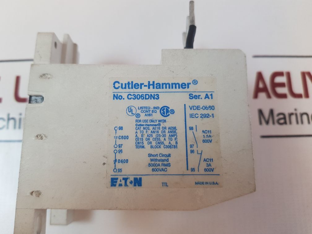 Eaton C306Dn3 Overload Relay Ser.A1
