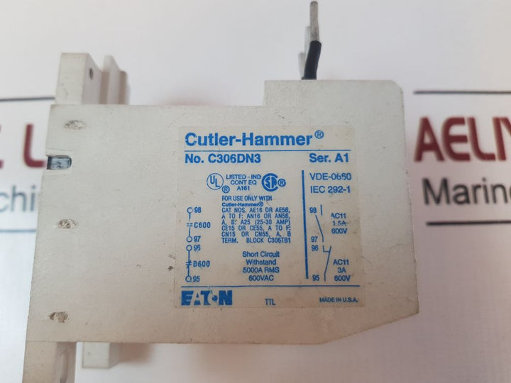 Eaton C306Dn3 Overload Relay Ser.A1
