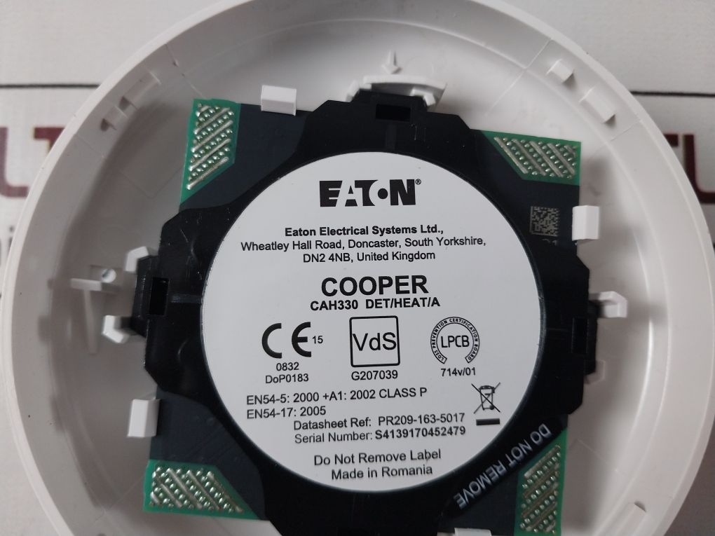 Lot Of 3X Eaton Cah330 Det/Heat/A Heat Detector 