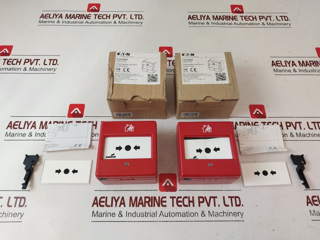 Eaton/Cooper Cbg370S Fire System Intelligent Addressable Surface Callpoint
