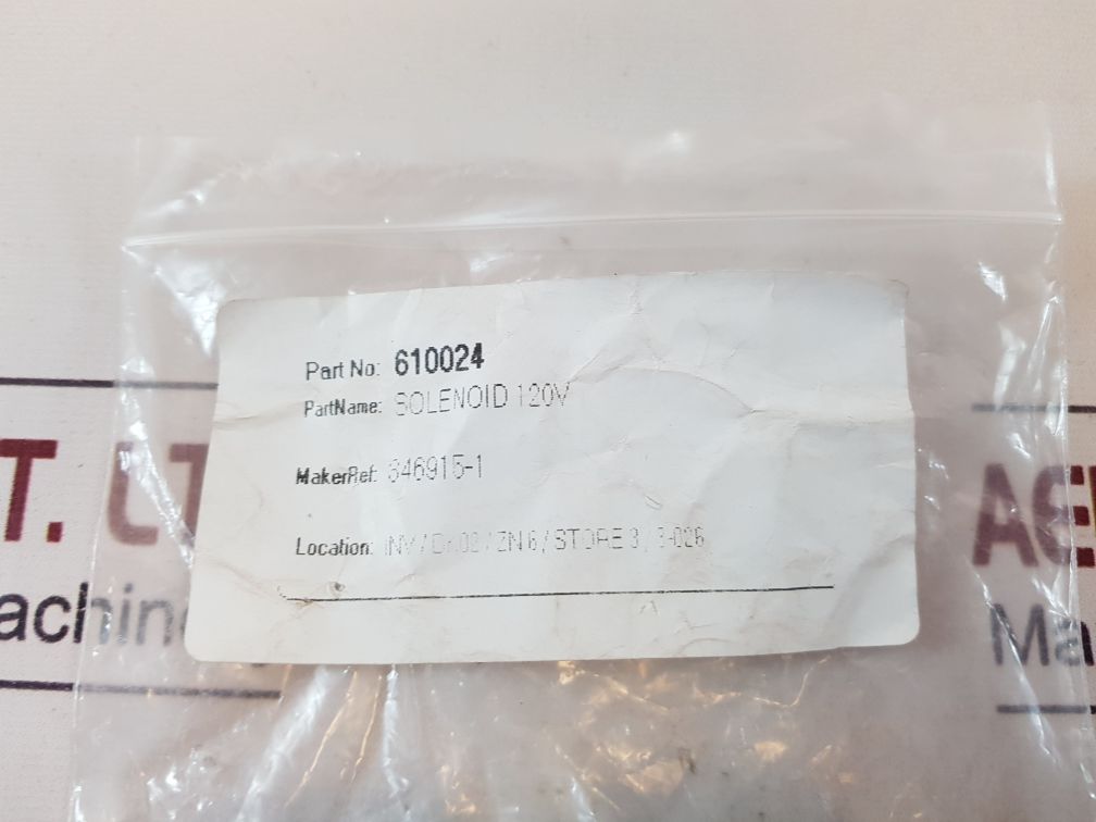 Eaton 346915-1 Solenoid 120V
