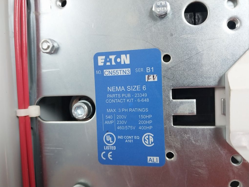 Eaton Cn55Tn3Ab Nema Size 6 Contactor