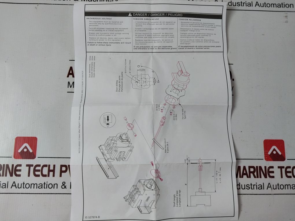 Eaton Cpgsa200 Pistol Shaft 7.9In/200Mm For Lbs