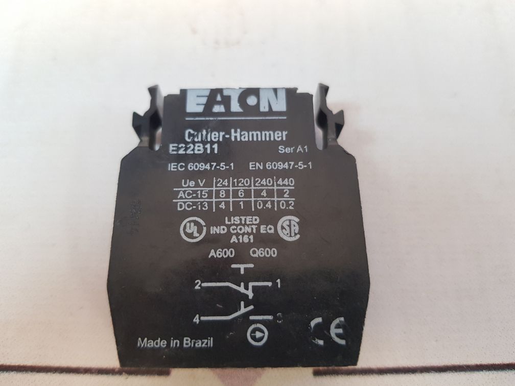 Eaton Cutler-hammer E22B11 Contact Block