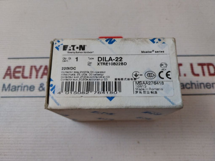 Eaton Dil A-22 Contactor Relay 220Vdc