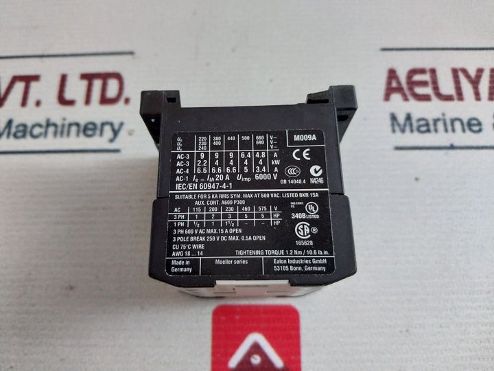 Eaton Dil Em-10-g Contactor Xtmc9A10 24V Dc