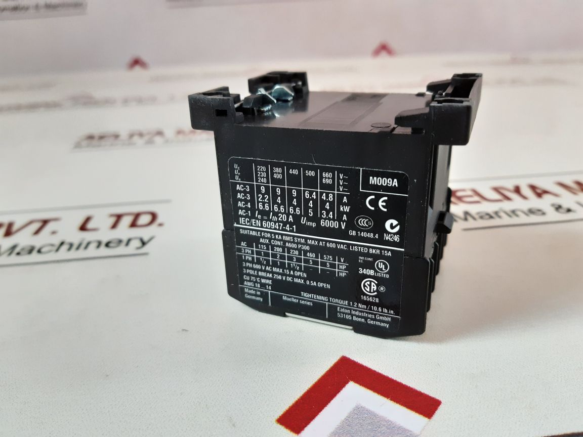 Eaton Dil Em-10 Contactor Xtmc9A10G2
