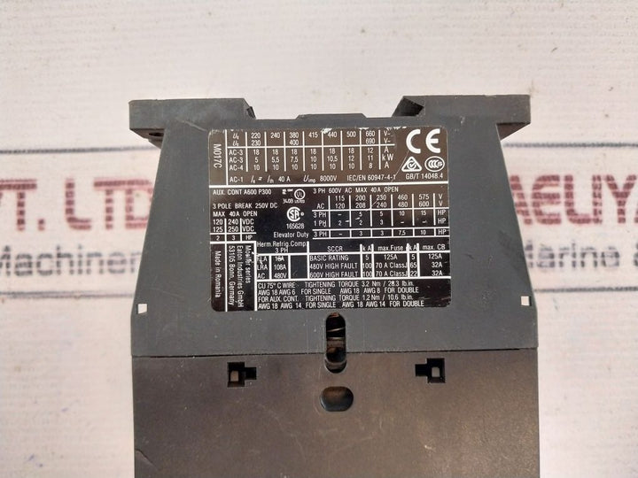 Eaton Dil M17-10 Contactor 250V