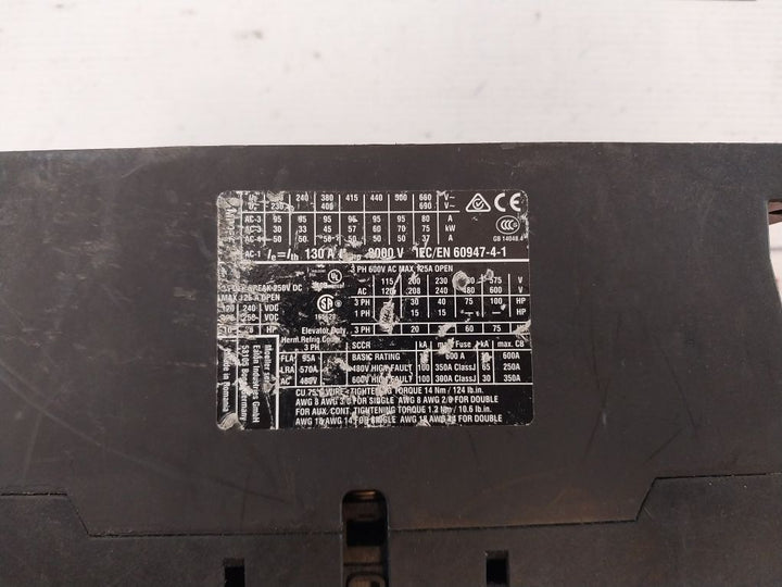 Eaton Dil M95 Contactor 3Pole 600V