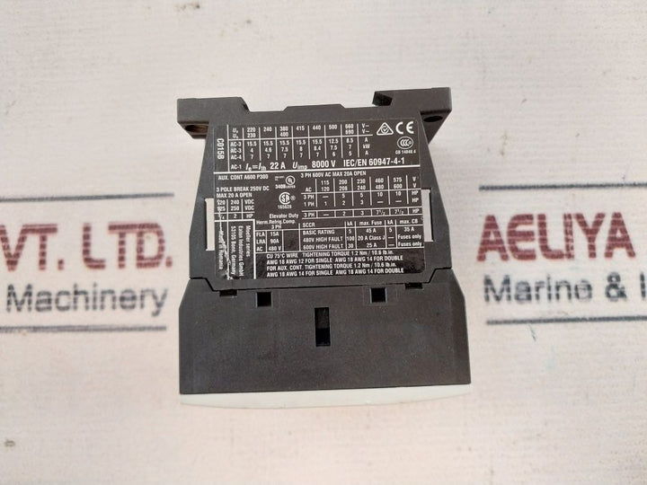 Eaton Dil Mc15-10 Contactor 600V