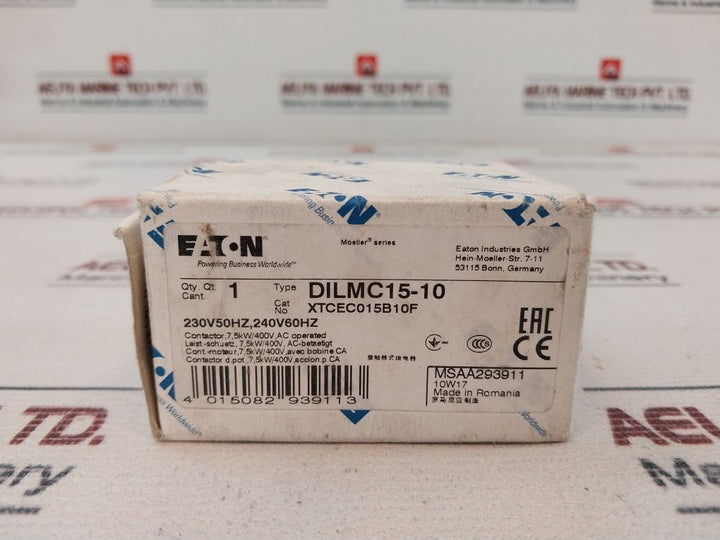 Eaton Dil Mc15-10 Contactor 600V