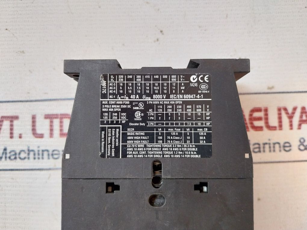 Eaton Dilm17-10 Contactor