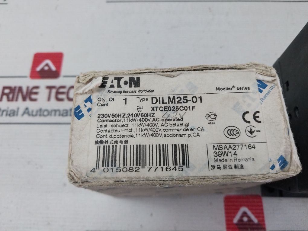 Eaton Dilm25-01 Contactor 3 Pole Break 250V Dc