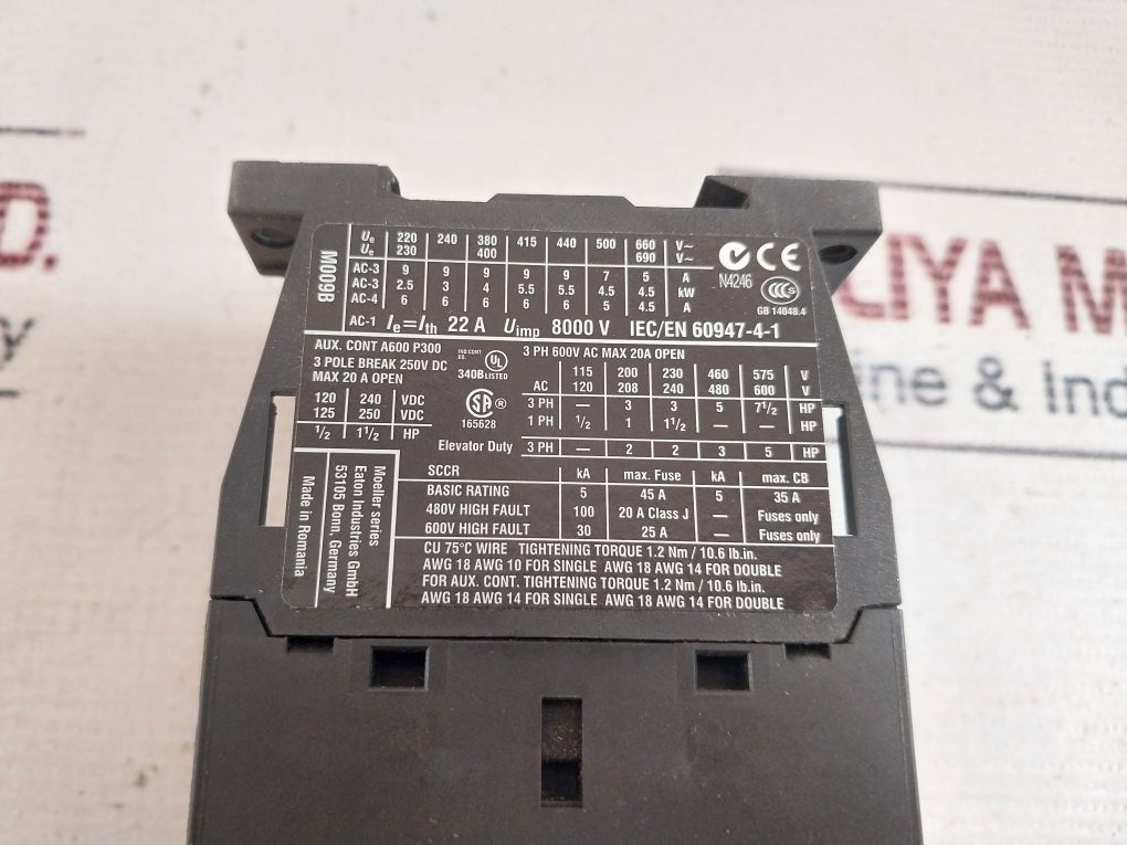Eaton Dilm9-01 Contactor 