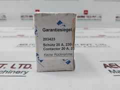 Eaton Dilmp20 Contactor 230V 50Hz/240V 60Hz