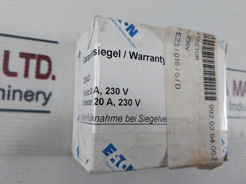 Eaton Dilmp20 Contactor 230V 50Hz/240V 60Hz