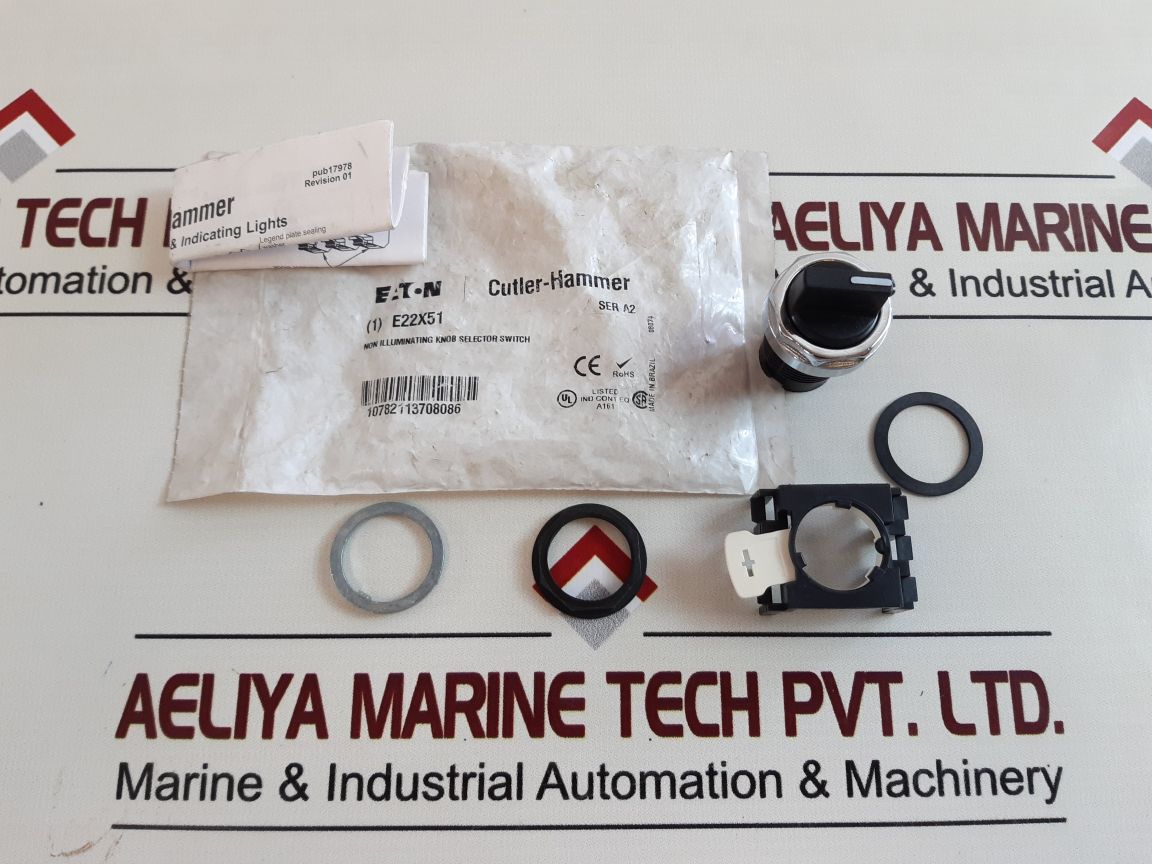 Eaton E22X51 Non Illuminating Knob Selector Switch