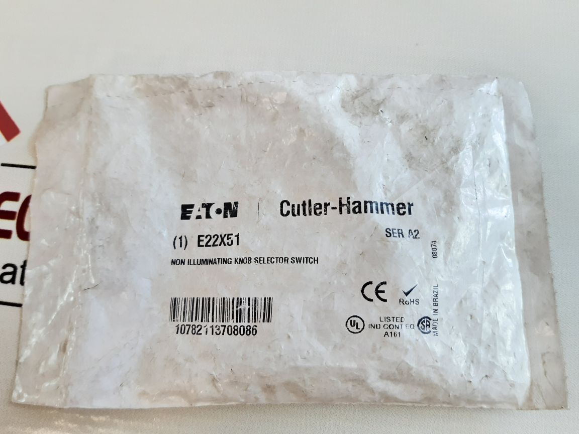 Eaton E22X51 Non Illuminating Knob Selector Switch