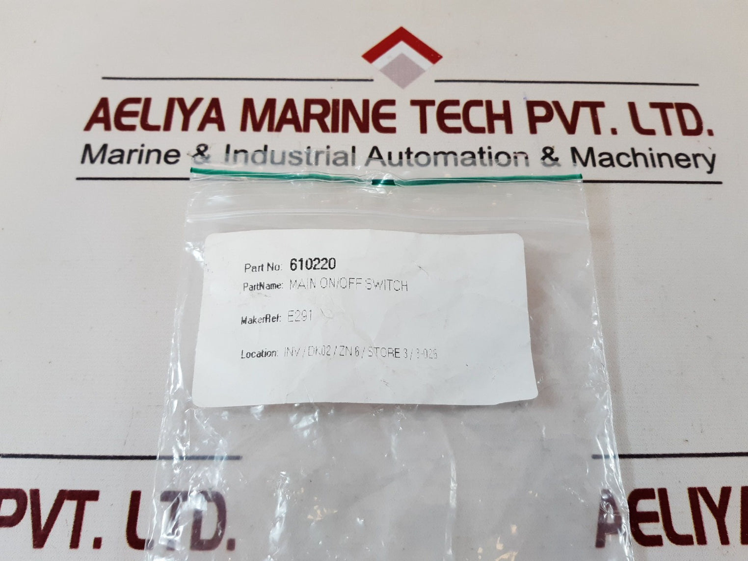 Set Of 2X Eaton E291 Main On/Off Switch 610220
