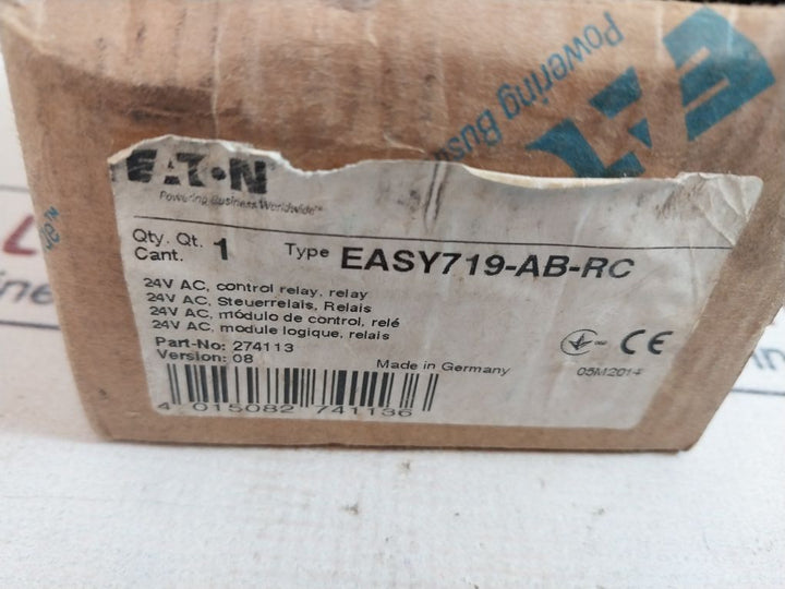 Eaton Easy 719-ab-rc Control Relay 24V Ac