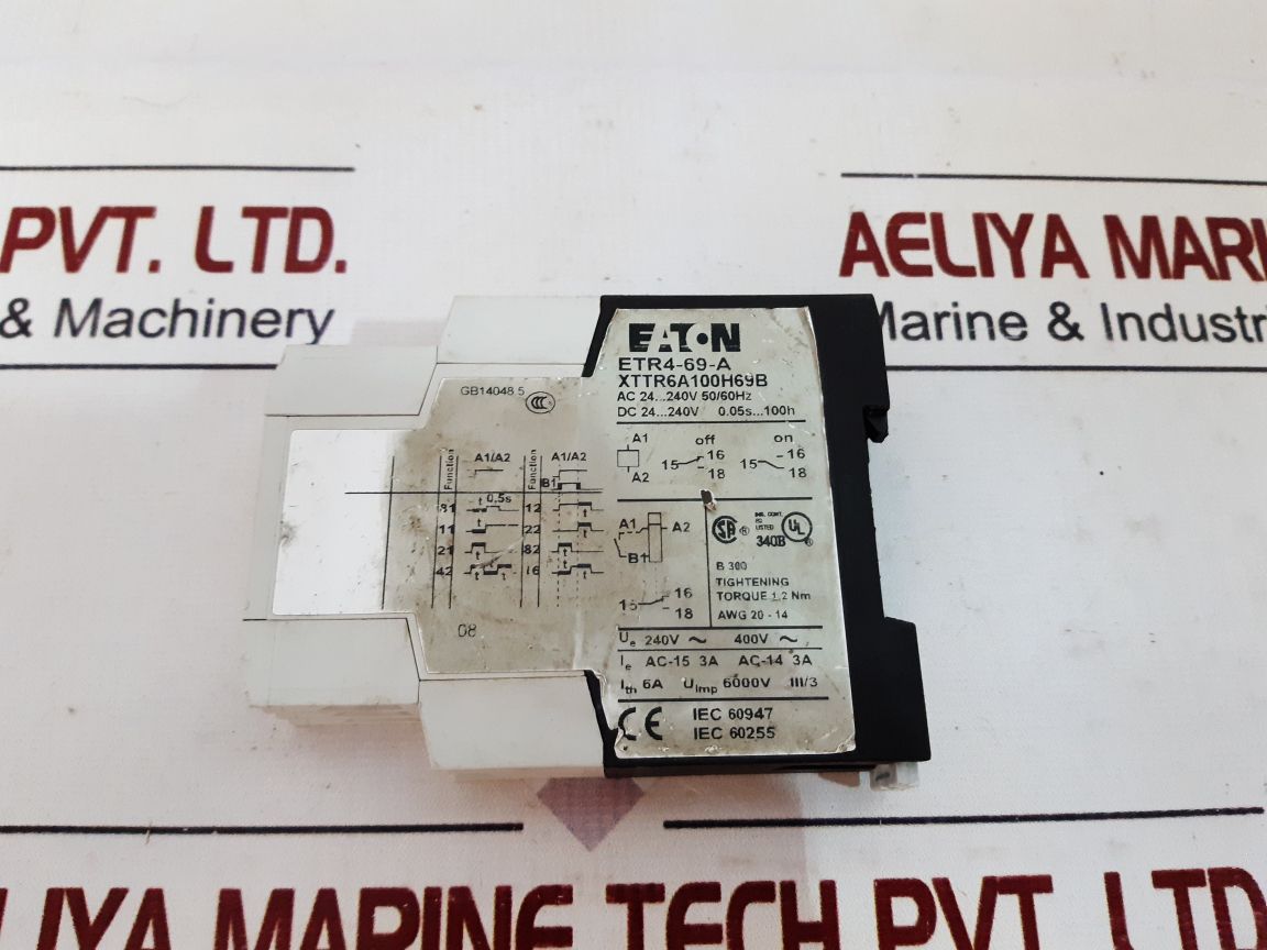 Eaton Etr4-69-a Multifunction Time Relay
