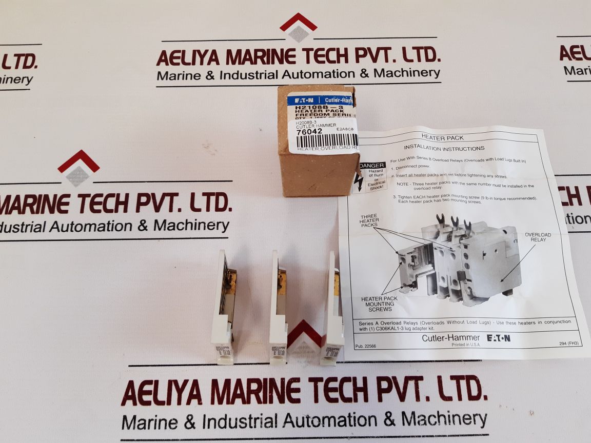 Lot Of 4X Eaton H2108B Heater Pack