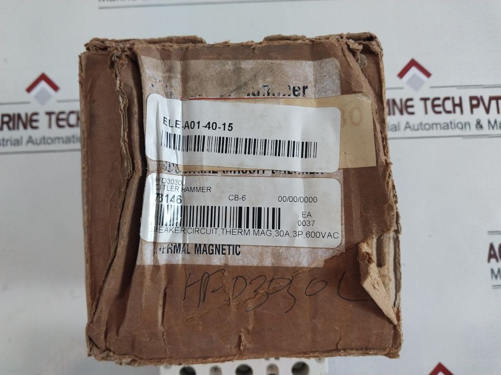 Eaton Hfd3030L 3 Pole Circuit Breaker 30Amp