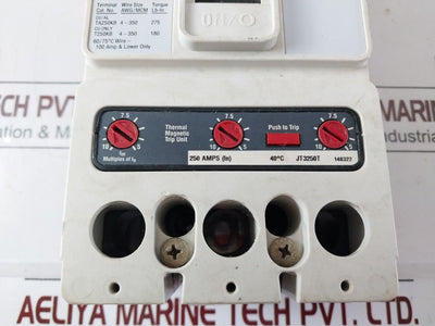 Eaton Jd3250F 3 Poles Circuit Breaker Jd 35K 250 A