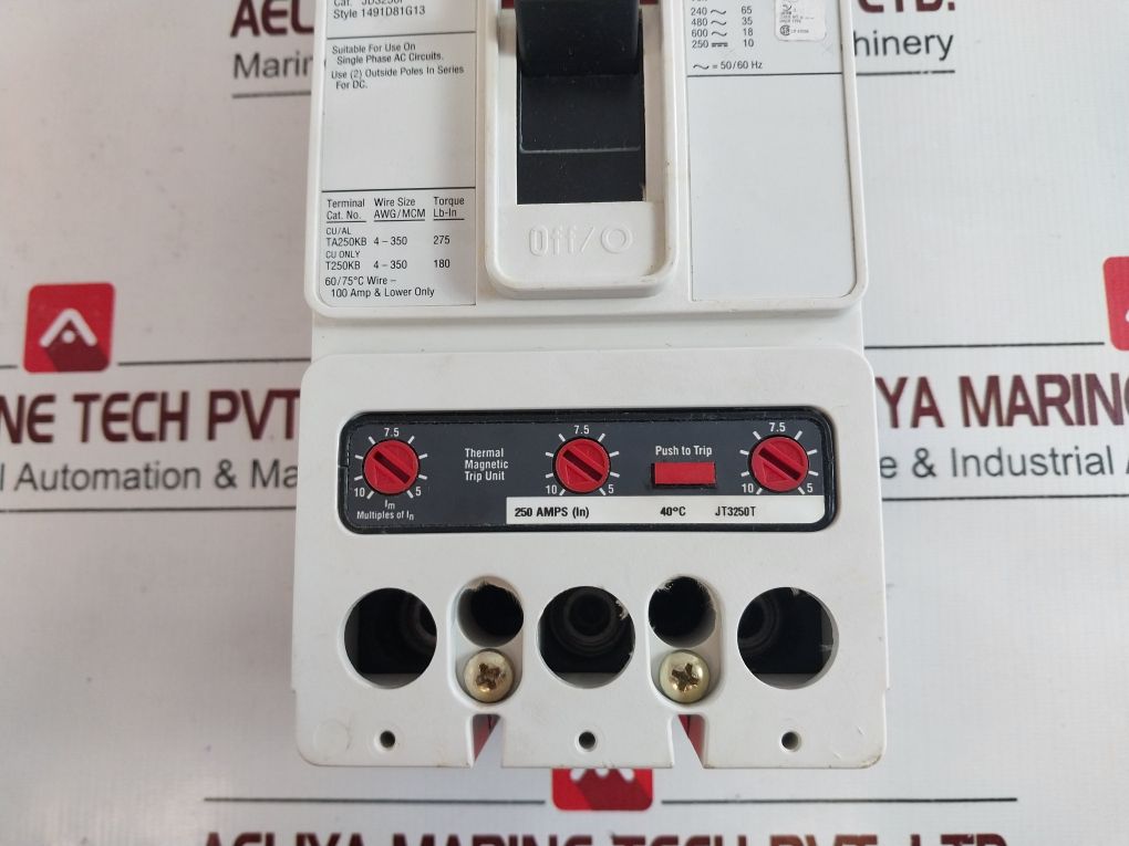 Eaton Jd3250F Industrial Circuit Breaker Frame