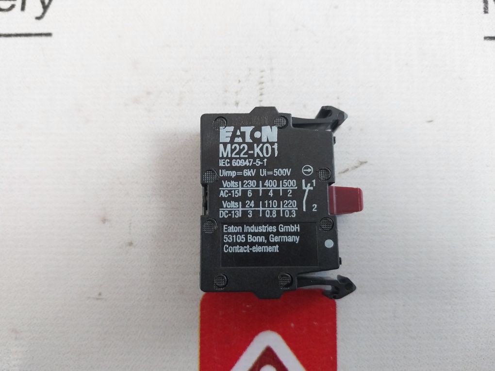 Lot Of 3X Eaton M22-k01 Contact Block