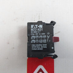Lot Of 3X Eaton M22-k01 Contact Block