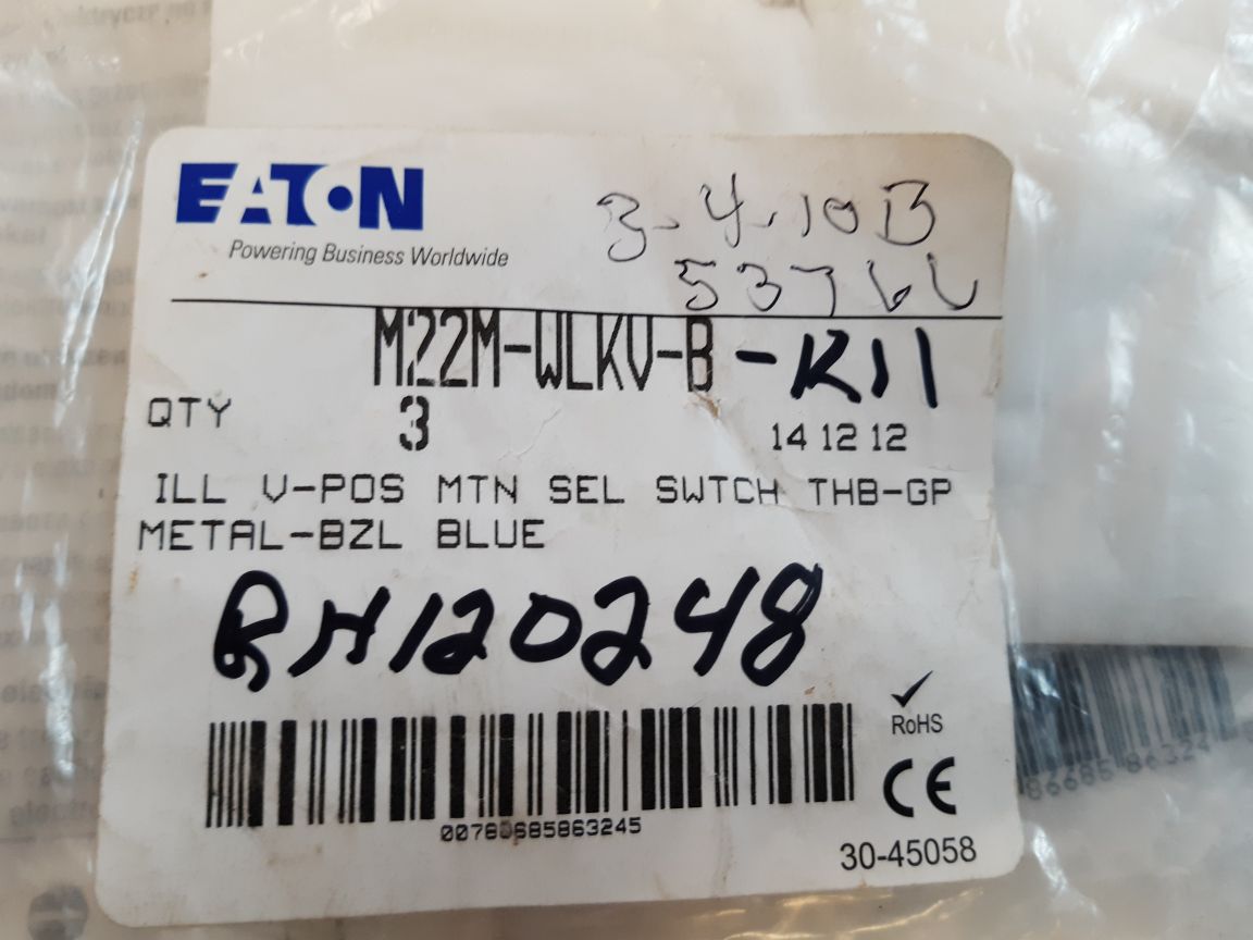 Eaton M22-k10 Contact Block With Modular Pushbutton Switch Set
