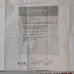 Eaton M22-pv-kc11-iyq Emergency Stop Switch