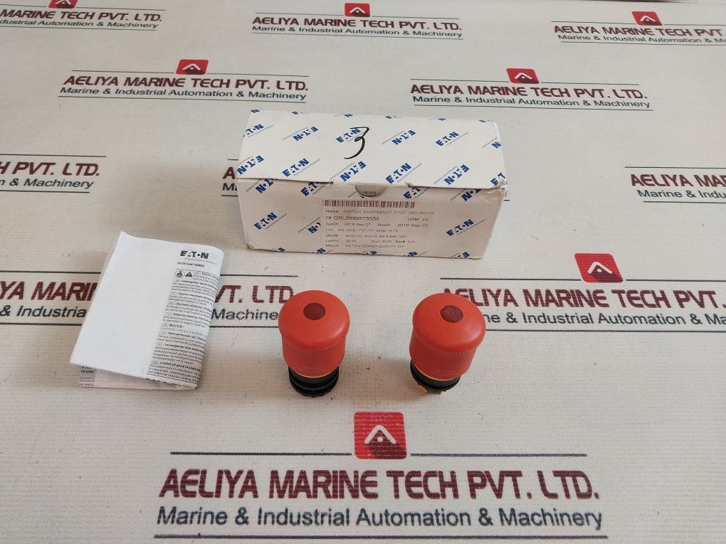 Eaton M22-pvl Emergency Stop Red Switch 