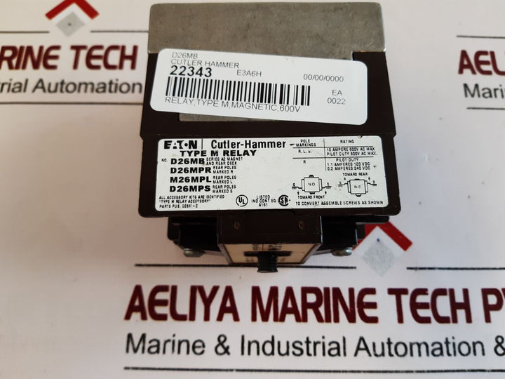 Eaton/Cutler-hammer D26Mb M Relay