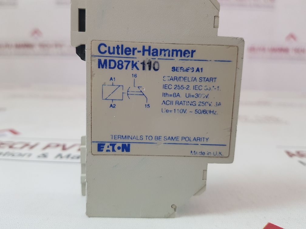 Eaton/Cutler-hammer Md87K110 Time 1-30 Secs