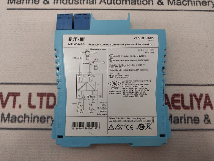 Eaton Mtl4544As Repeater Power Supply