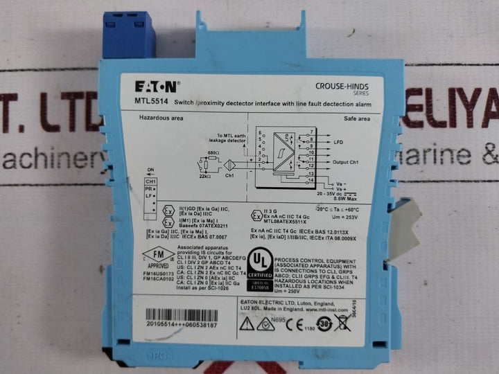 Eaton Mtl5514 Switch/Proximity Detector Interface