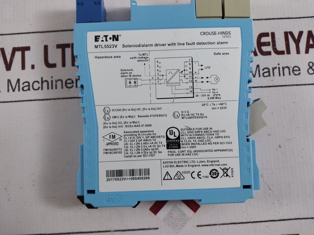 Eaton Mtl5523V Solenoid Alarm Driver