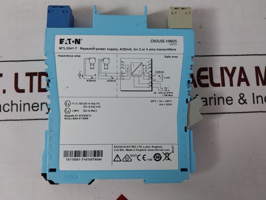 Eaton Mtl5541-t Repeater Power Supply 