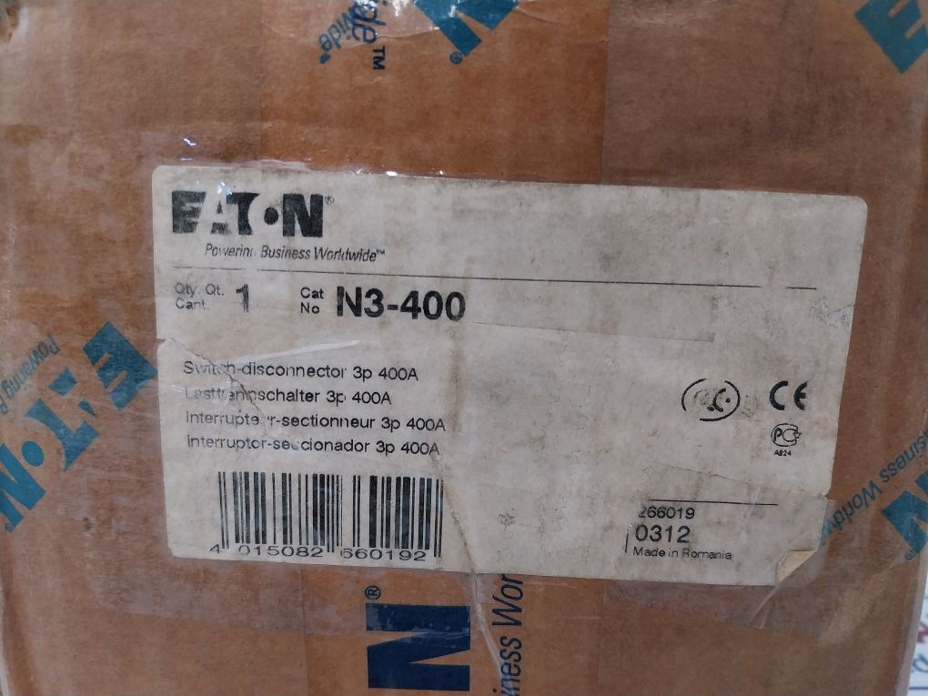 Eaton N3-400 Switch-disconnector 3P 400A