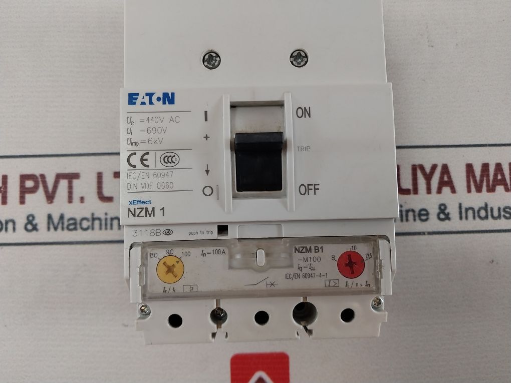 Eaton Nzmb1-a100 Circuit Breaker 50/60Hz
